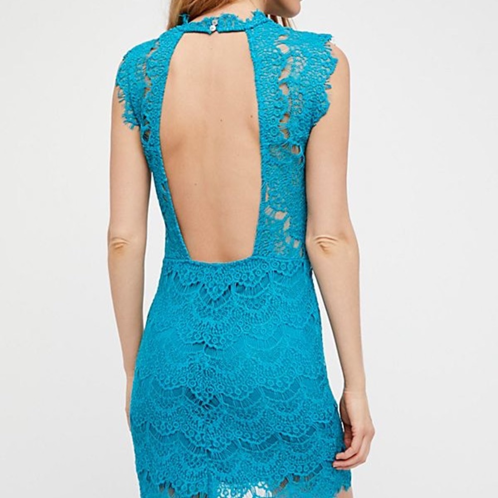 NWT Free People Bodycon daydream lace slip dress - Picture 7 of 8